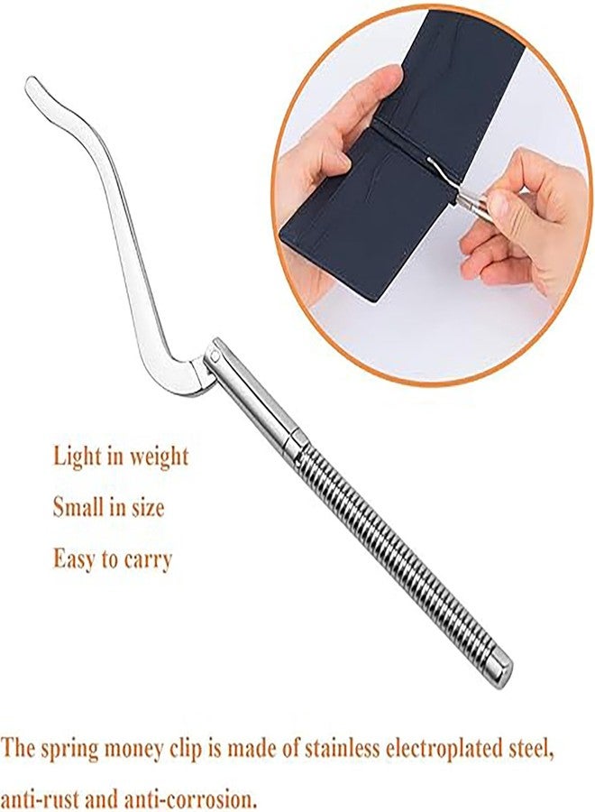 Indusoire 2 Pcs Money Clip, Premium Cash Clip for Men, Slim Wallet Accessory with Secure Hold, Replacement for Bifold Wallets Suitable for Business Travel and Tourism(Gold+Silver) - Image 2